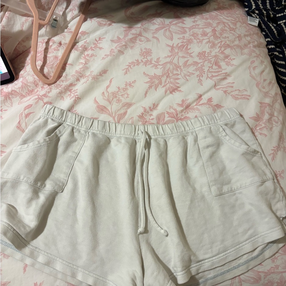 FANG Women's Cream Athletic Shorts